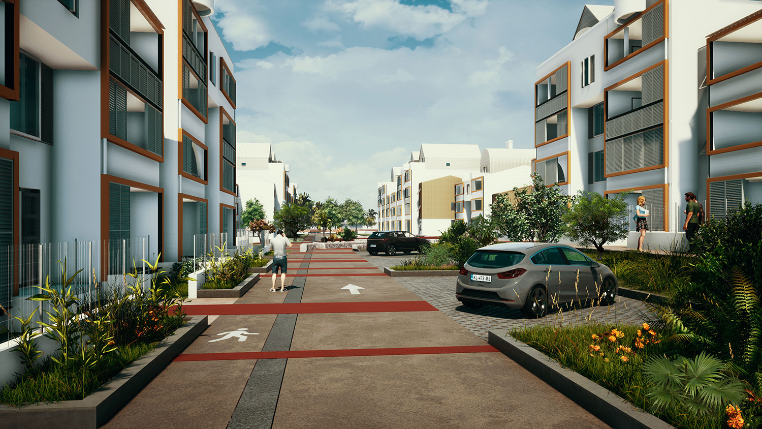 Image 3D de la Résidence Victoria à Saint-André